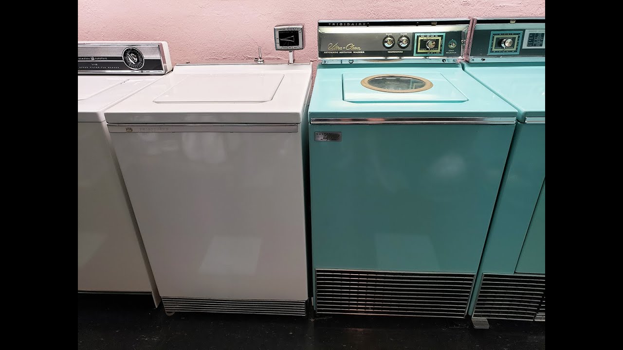 Frigidaire Unimatic & Pulsamatic Washers Washing Together