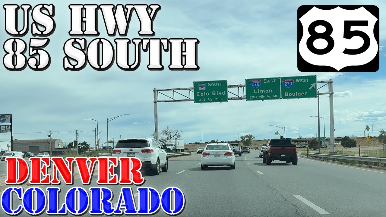 US 85 South - Fort Lupton to I-70 Denver - Colorado - 4K Highway Drive