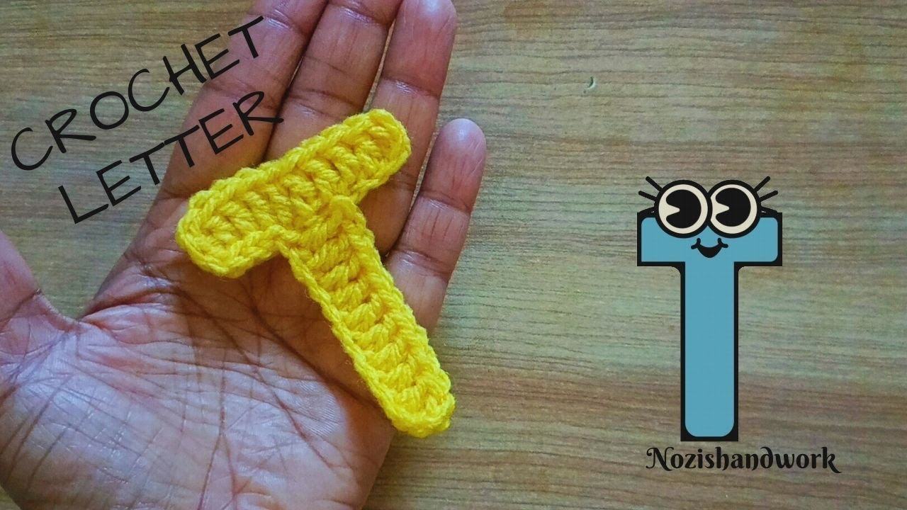 How to Crochet Letter T | Crochet Alphabets | Crochet for Beginners in Tamil - [ Eng Sub ]