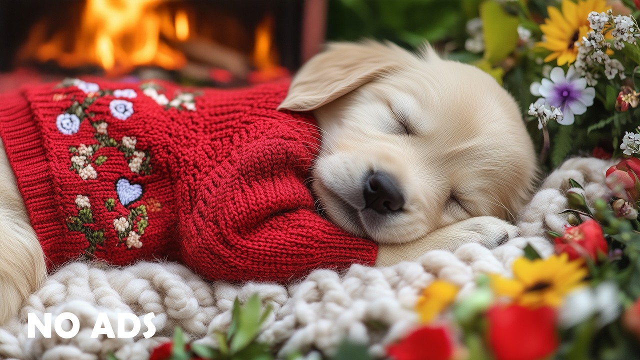 12 часов музыки для исцеления собак 🐶🎅 Снятие тревоги разлуки ☃️ Музыка для стресса и отдыха 💖