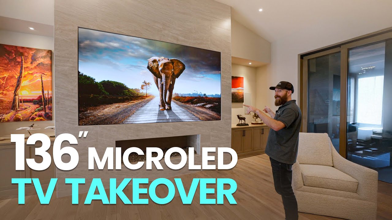 BYE BYE TV... HELLO MicroLED. We swapped a 90