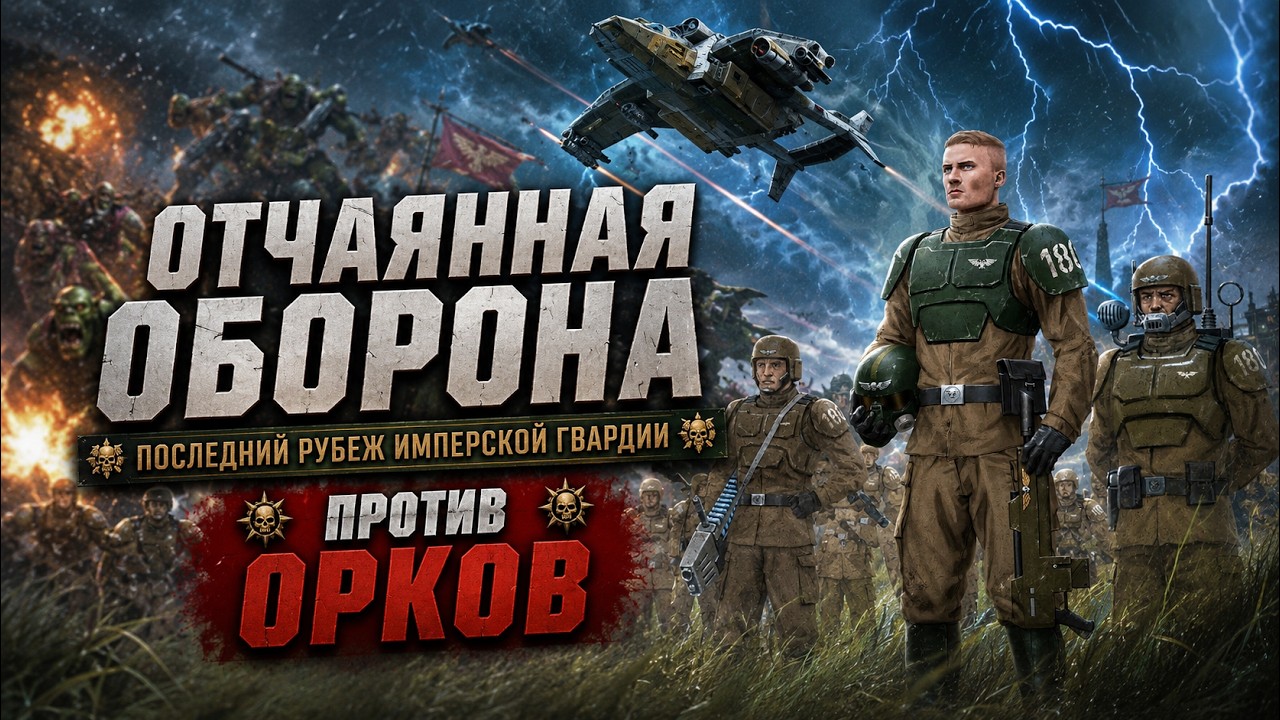 Последний рубеж обороны Гвардейцев против Орков: Warhammer 40k Dawn of War 2 Elite Mod