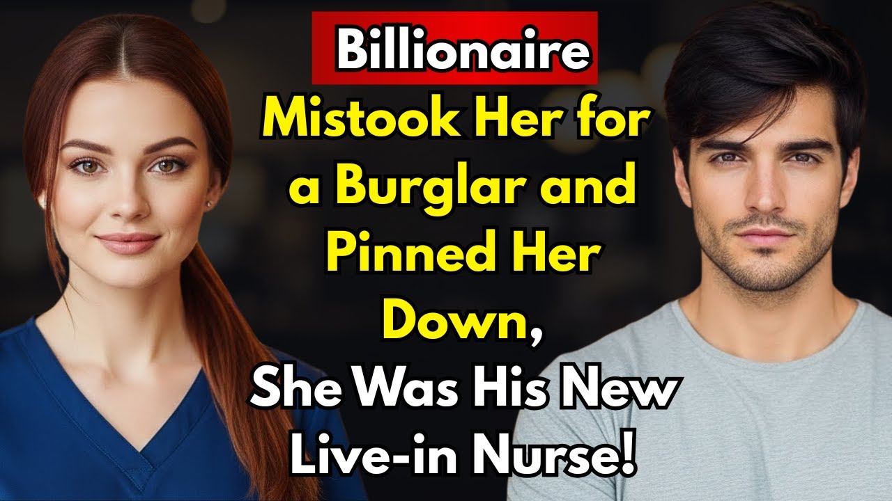 Billionaire Mistook Her for a Burglar and Pinned Her Down—She Was His New Live in Nurse!
