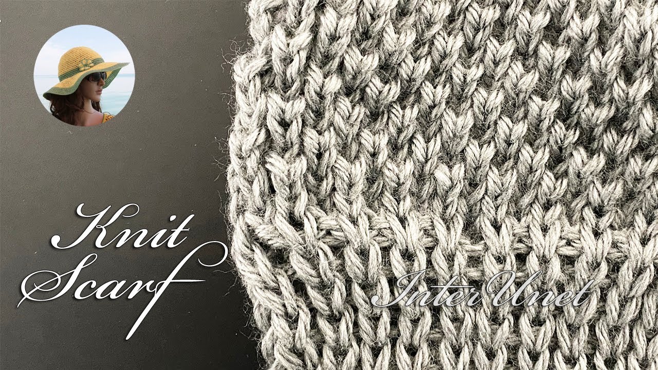 Scarf knitting pattern and step-by-step beginners instructions how to knit a scarf