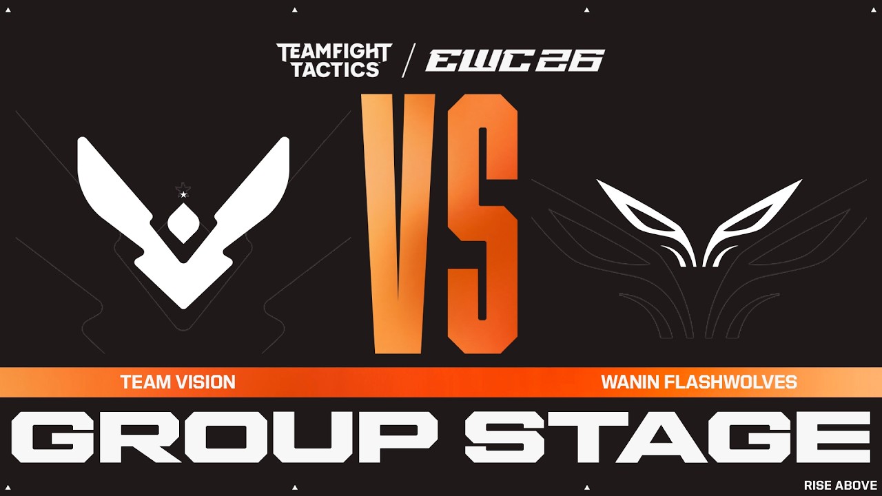 Team Vision vs WANIN FlashWolves | Teamfight Tactics at EWC 26 - Group Stage - VOD