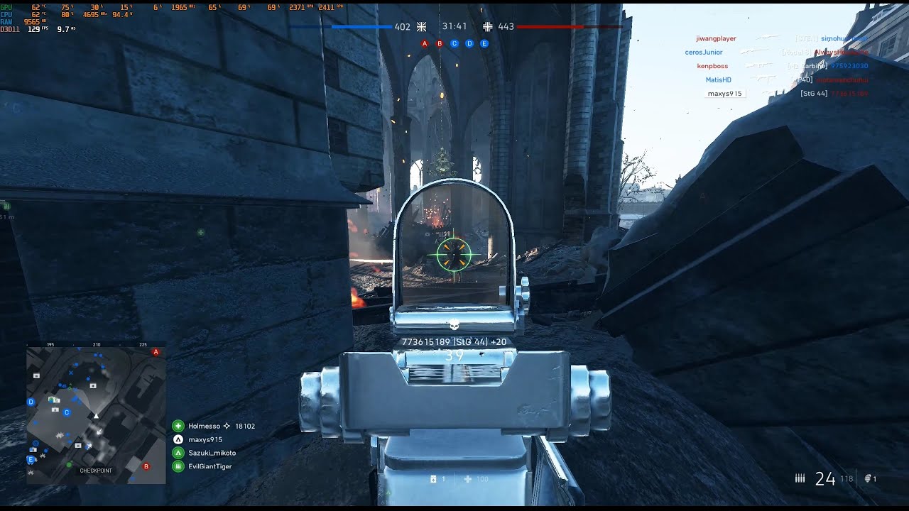 [BFV PC] 112-11 CQ SOLO with STG 44 on Devastation