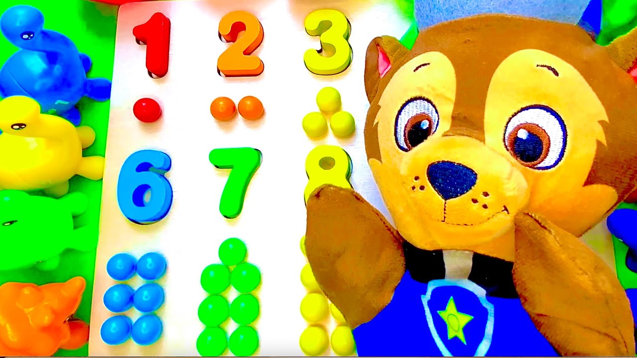 Peppa Wutz Paw Patrol Farben Zahlen Zählen lernen Puzzle Deutsch für Kinder Kindergarten Lernvideo