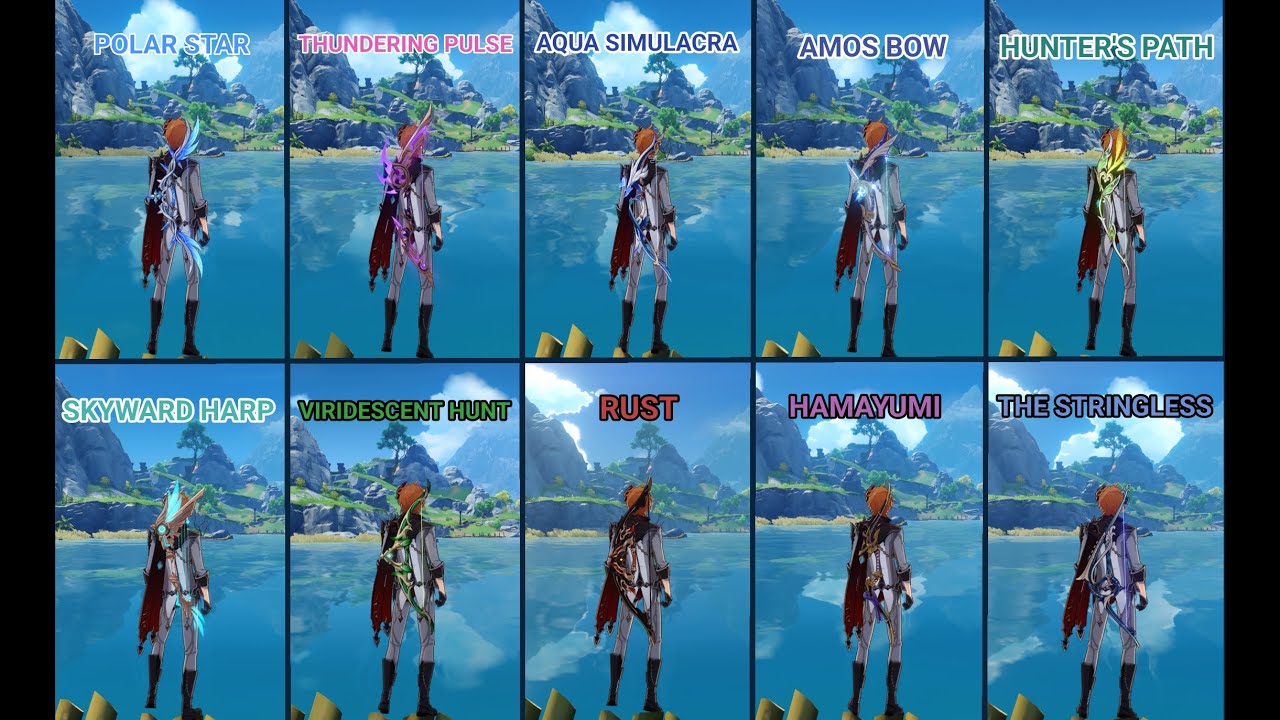 Childe - Weapon Comparison - Genshin Impact