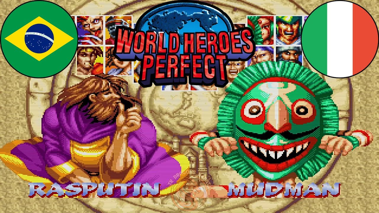 World Heroes Perfect  ▰ (Rasputin) Vs (Mudman) ▰ High Level Matches