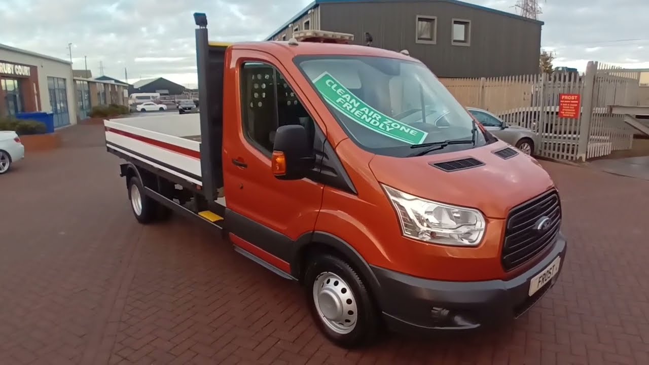 FORD TRANSIT 350 DROPSIDE LAST OF THE  2.2 CHAINDRIVE ENGINES. IN COPPER ORANGE  METALLIC UNIQUE