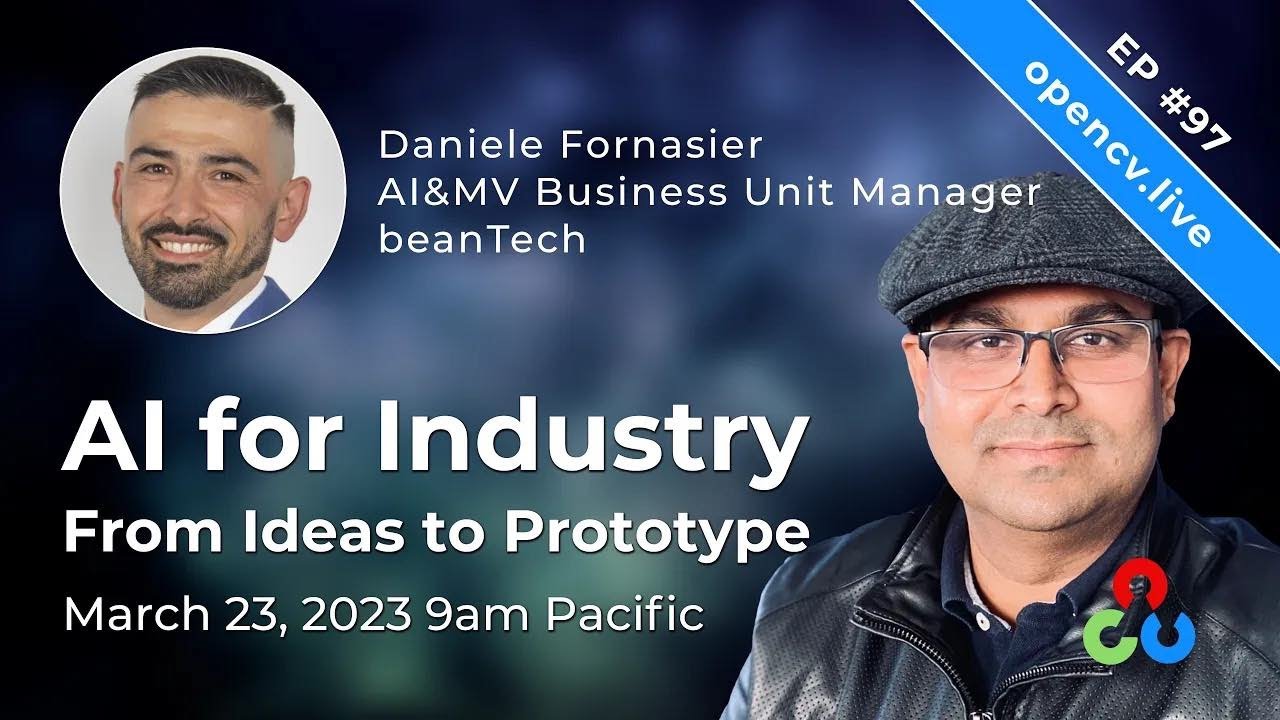 AI For Industry - From Ideas to Prototype w/ guest Daniele Fornasier - #OpenCV Weekly 97