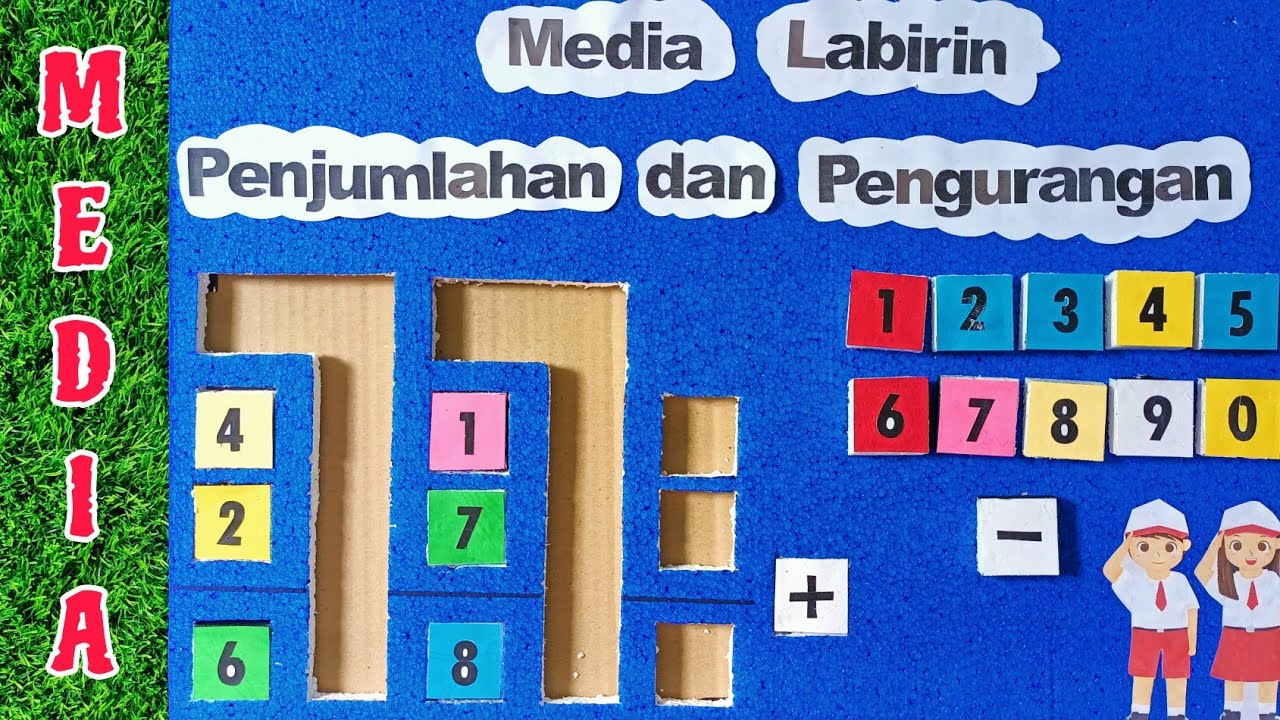 Cara Membuat Media Pembelajaran Penjumlahan dan pengurangan unik dan kreatif