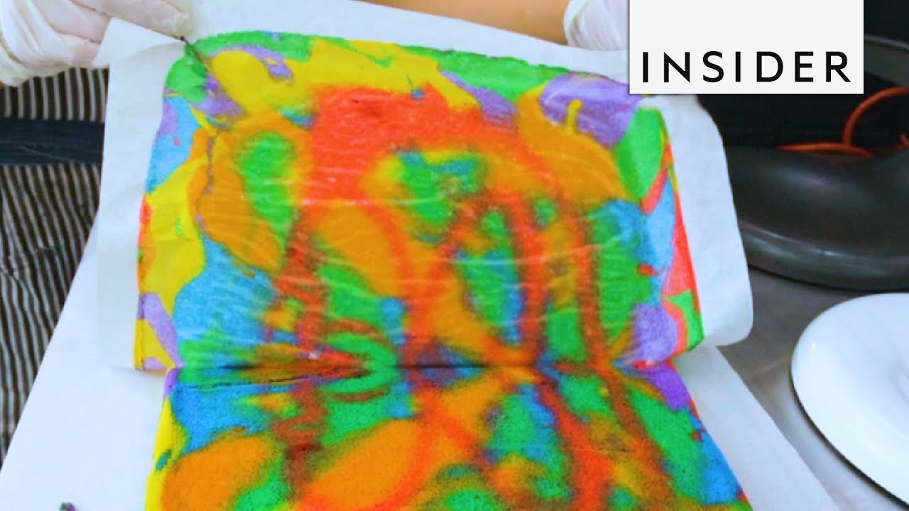 Korean Take On Rainbow Roll Cake