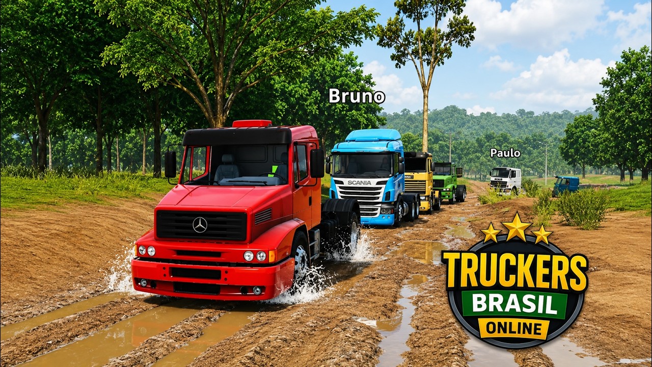 TRUCKERS BRASIL ONLINE - MEGA COMBOIO nas ESTRADAS PERIGOSAS (ATUALIZAÇÃO)