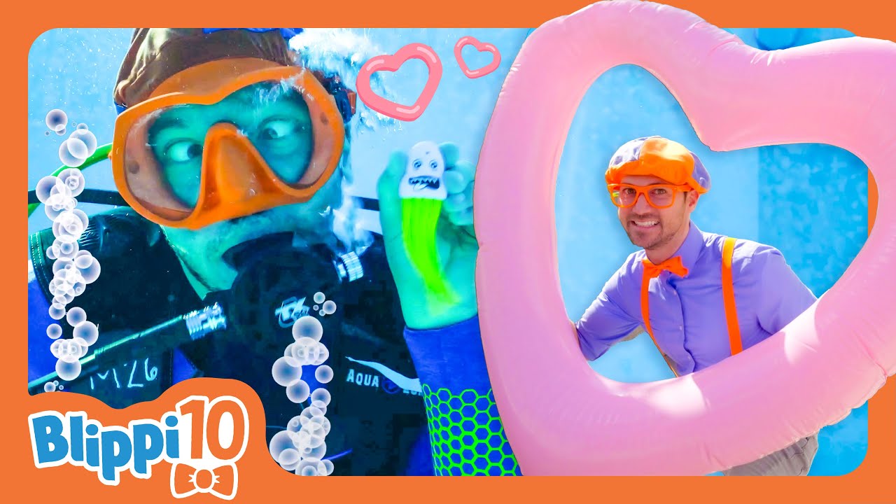 Play Fun and Games! - Blippi Top 10 | Educational Videos for Kids