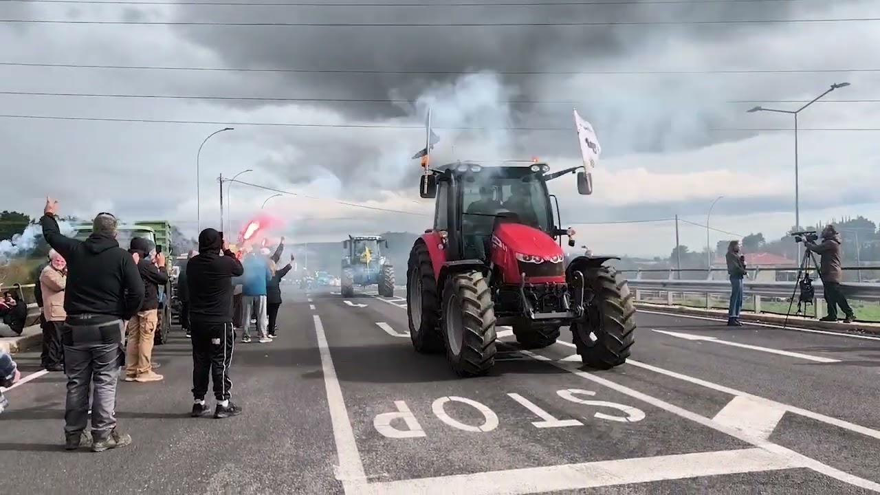 Συλλαλητήριο αγροτών, γέφυρα Αφιδνών, 13.2.26