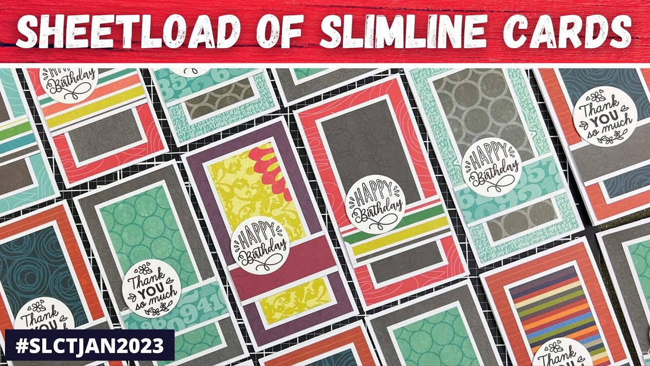 not patterned paper! | January 2023 SheetLoad of Cards #SLCTJan2023