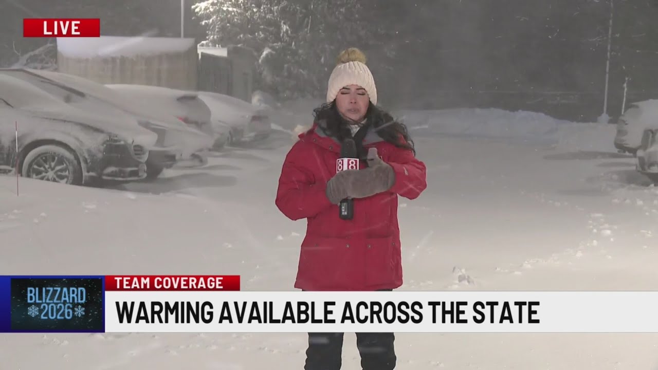 Warming centers open as blizzard bears down Connecticut