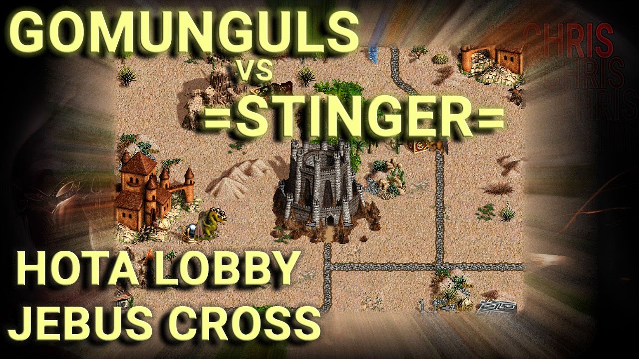 Разбираем интересную партию легендарных игроков: Gomunguls vs =Stinger= (Heroes 3 HotA Jebus Cross)