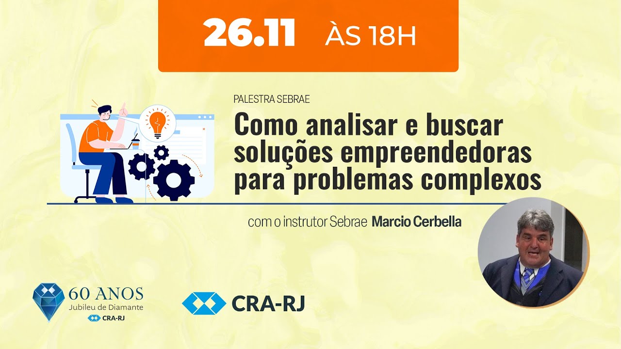 Palestra Sebrae - Como analisar e buscar soluções empreendedoras para problemas complexos