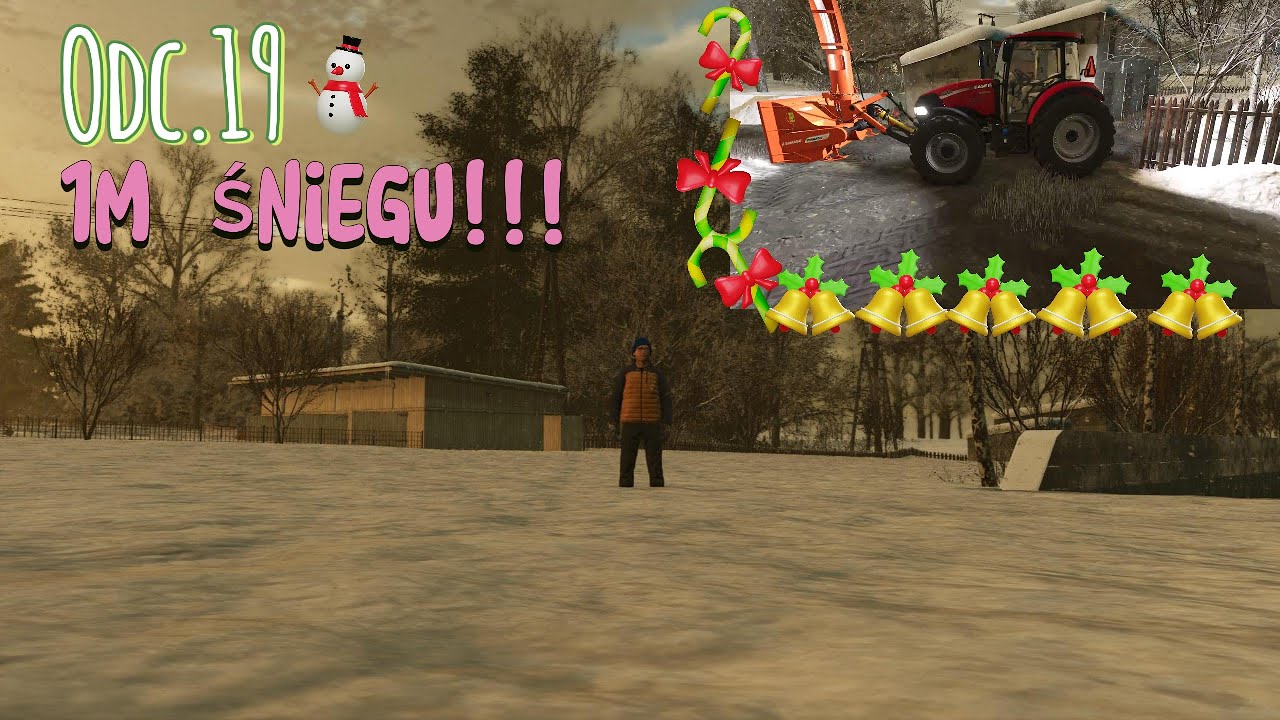 Potężna Zaspa po Nocy! Odśnieżam Całe Podwórko po Mega Opadach ❄️💪 (odc.19) Nowe życie na wsi [FS25]