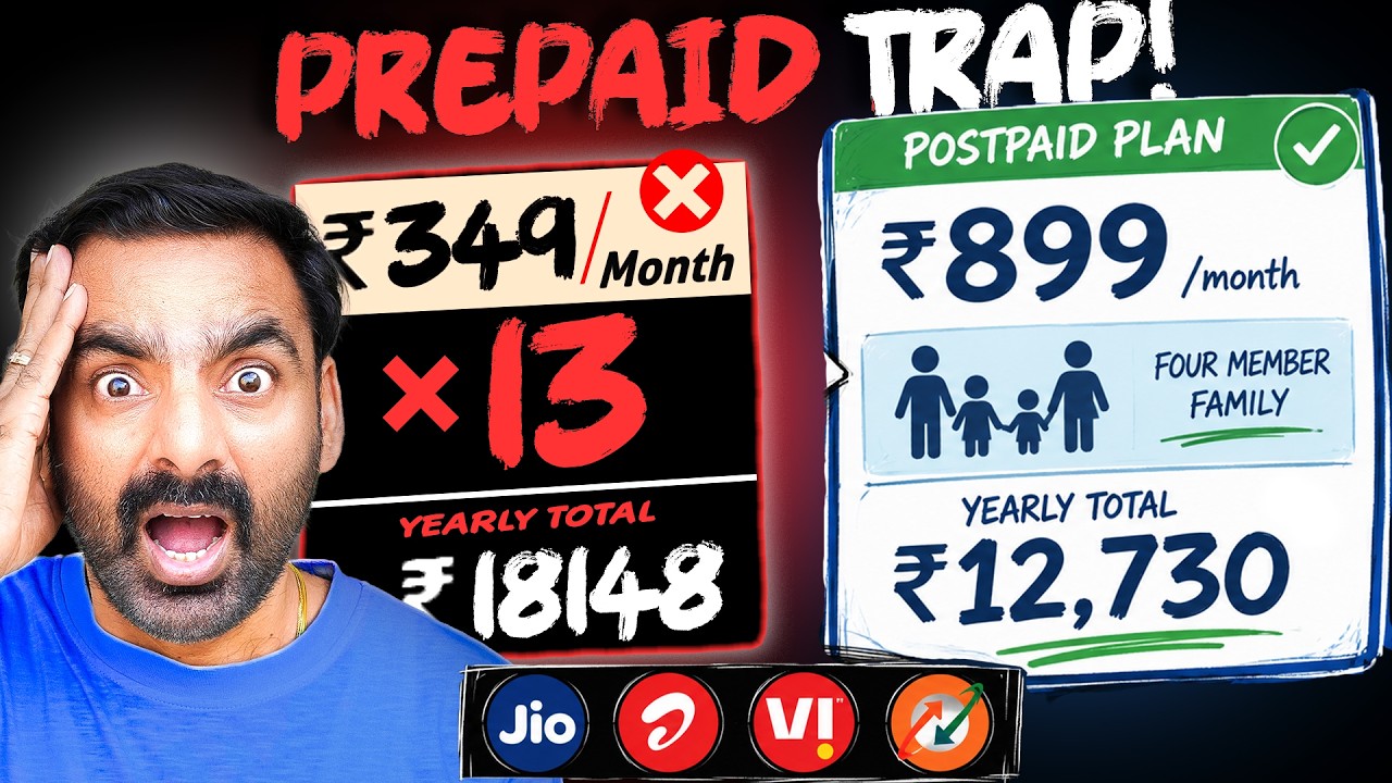 Prepaid vs Postpaid TRAP 😱 &ndash; Which Plan Is Actually Cheaper ?