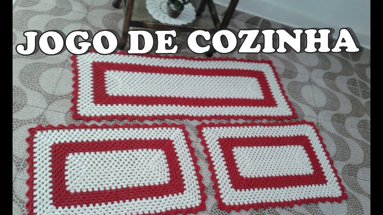 JOGO DE COZINHA RETANGULAR SIMPLES E FÁCIL 