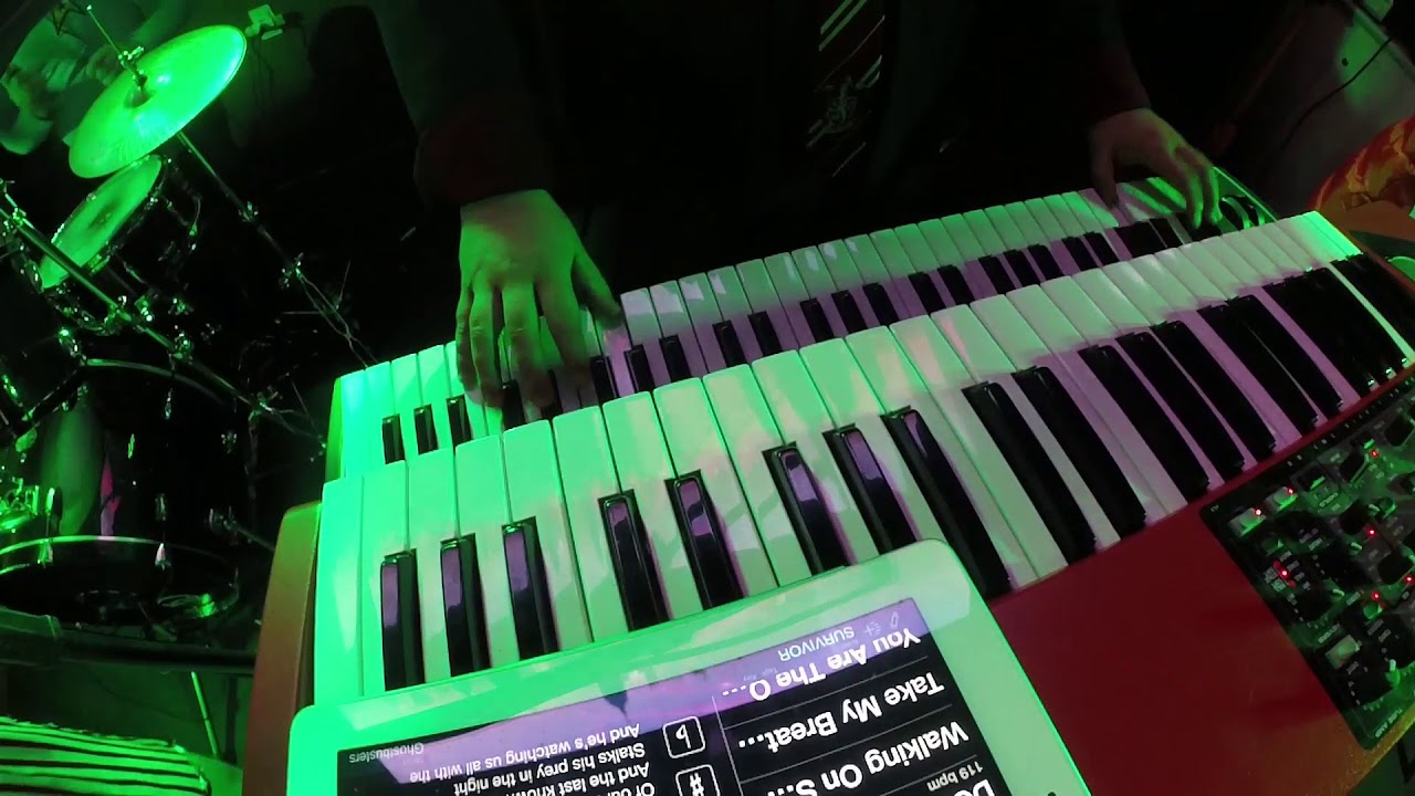 Ray Parker Jr - Ghostbusters - Keyboard Cam (Live)