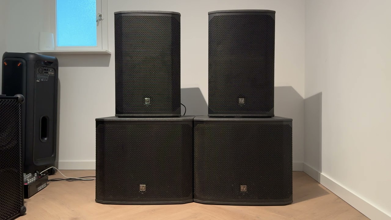 Звуковой тест Electro Voice EKX 15p + EKX 18sp