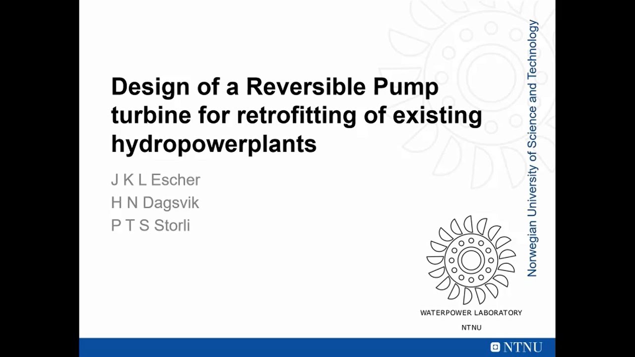 CRHTX-1-Design of a Reversible Pump Turbine for Retrofitting of Existing Hydropower Plants