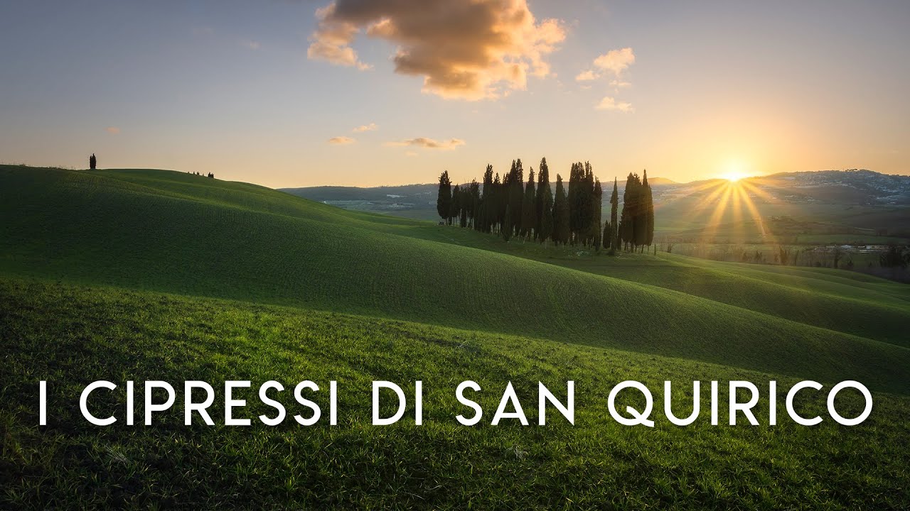 I CIPRESSI della VAL D'ORCIA | Fotografia di PAESAGGIO al TRAMONTO in TOSCANA