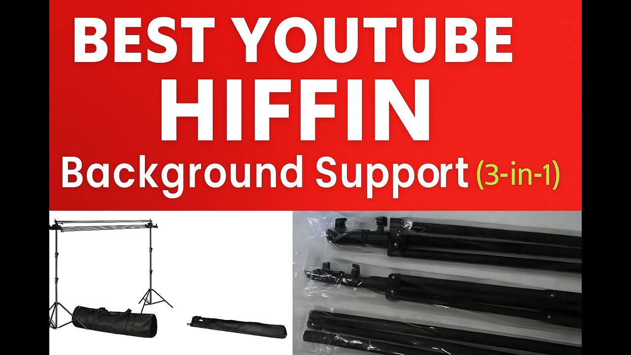 HIFFIN Support Stand Kit 9ft Tall 3 in 1 | Best Green Screen Stand | Unboxing and Setup