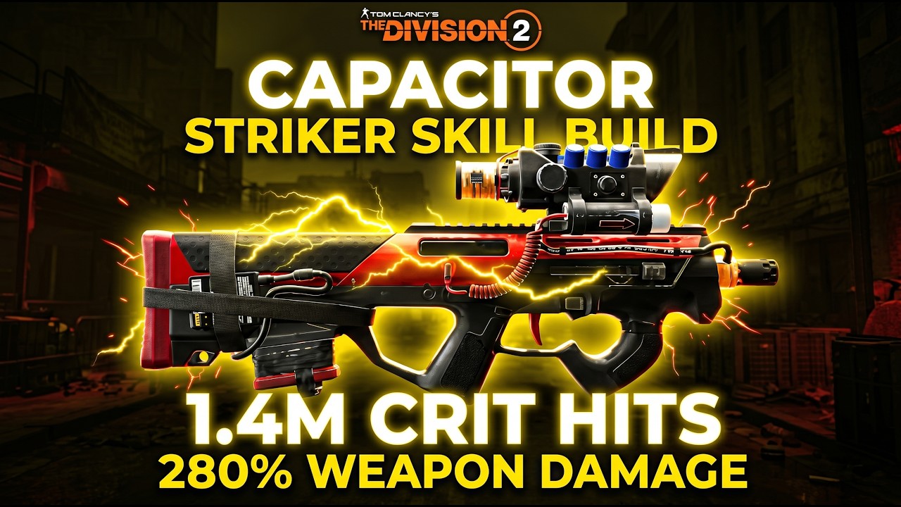 Этот билд Capacitor Striker &mdash; ПРОСТО ЗВЕРЬ... 280% урона оружия, криты по 1.4 млн (Division 2)