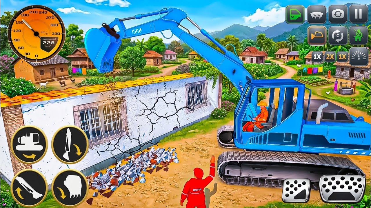 Real Road Construction Challenge: Massive JCB & Heavy Excavator 3D! (Gameplay)