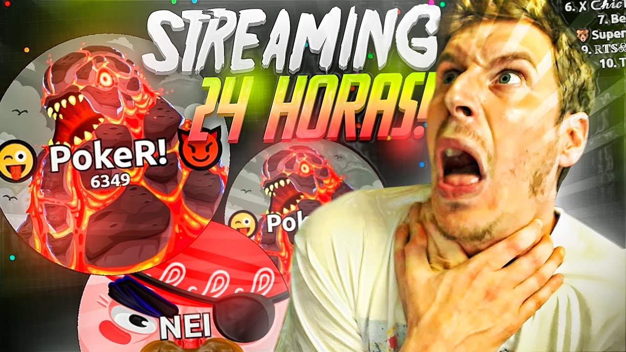 STREAMING de 24H en AGAR.IO = MUERTE