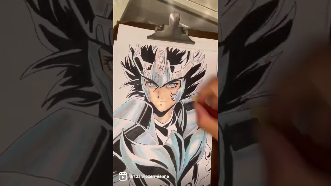#speedart #cavaleirosdozodiaco #ikkidefenix Cavaleiro de Bronze Ikki de f&ecirc;nix