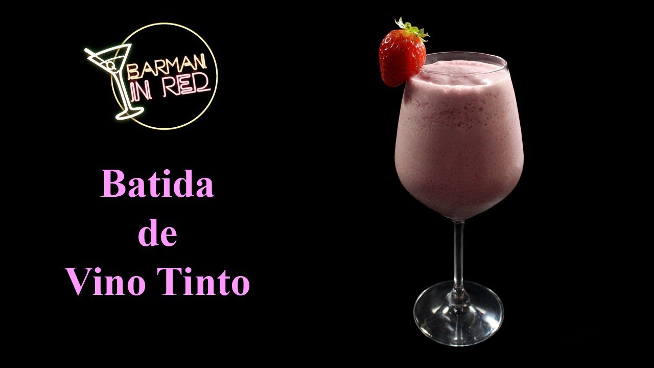 Como hacer la BATIDA DE VINO TINTO