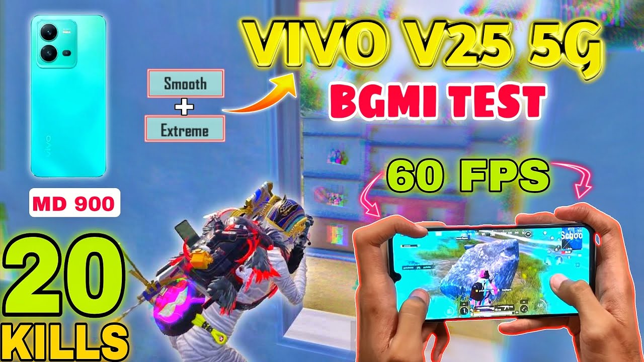 🔥Vivo V25 Bgmi Gameplay Test With Fps Meter - Vivo V25 Pubg Graphics