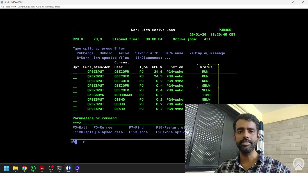 AS400 (IBM i) Basics: WRKACTJOB, WRKSPLF, WRKOBJ – Must Know Commands
