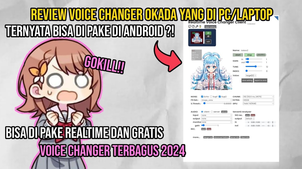 GOKILL!! | Review voice changer Okada di HP ?! | Bisa dipake realtime dan gratis | Prank ga sih..🗿
