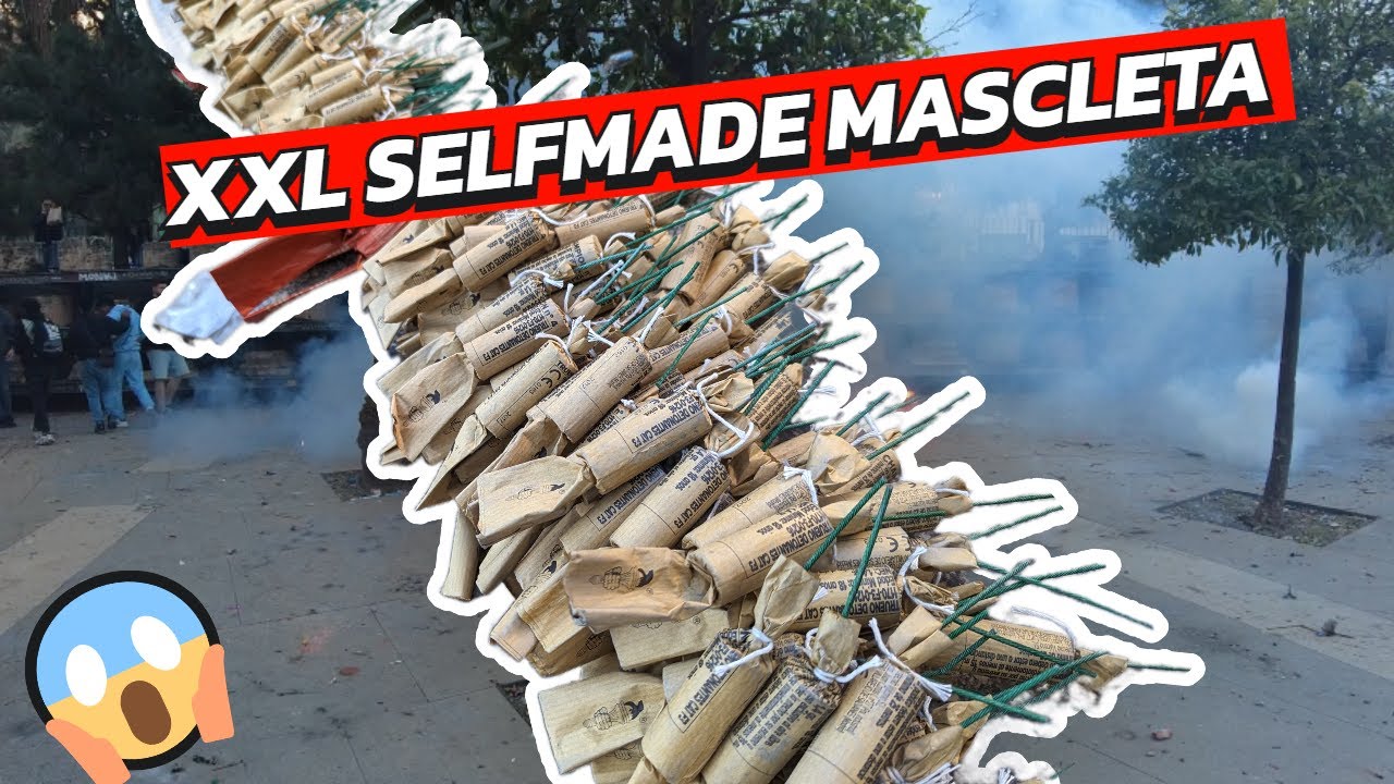 XXL SELFMADE MASCLETA MANUAL MITTEN IN VALENCIA - 500€ in 5 MINUTEN VERBALLERN! EXTREME FIREWORKS