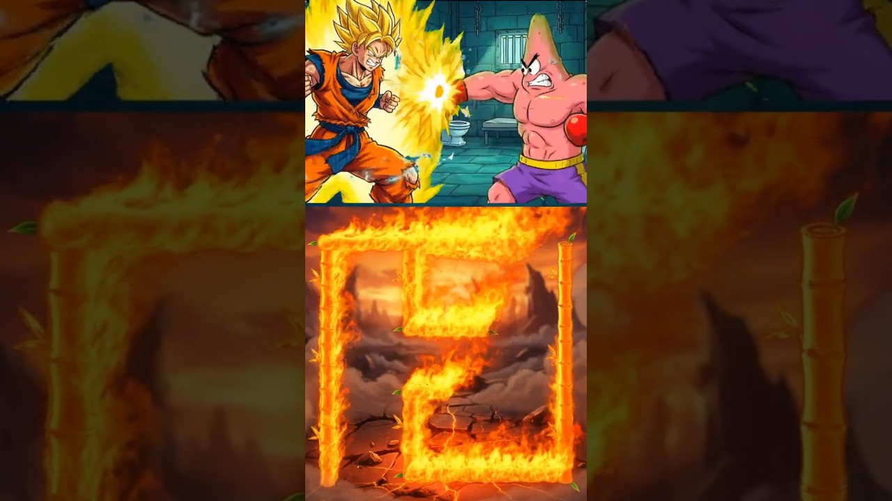 Goku Revenge Arc: Defeating Patrick Star! ⭐️ #goku #game  #patrick #sonic #spongebob #anime #funny