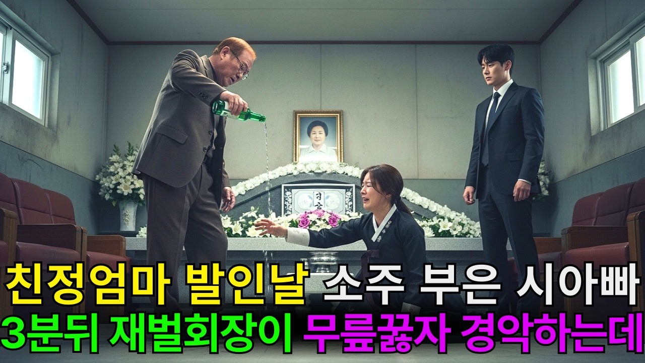 친정엄마 발인날 영정에 소주 부은 시아빠, 3분 뒤 재벌 회장이 무릎 꿇자 시댁식구들은 사색이 되는데../사연라디오/감동사연/오디오북