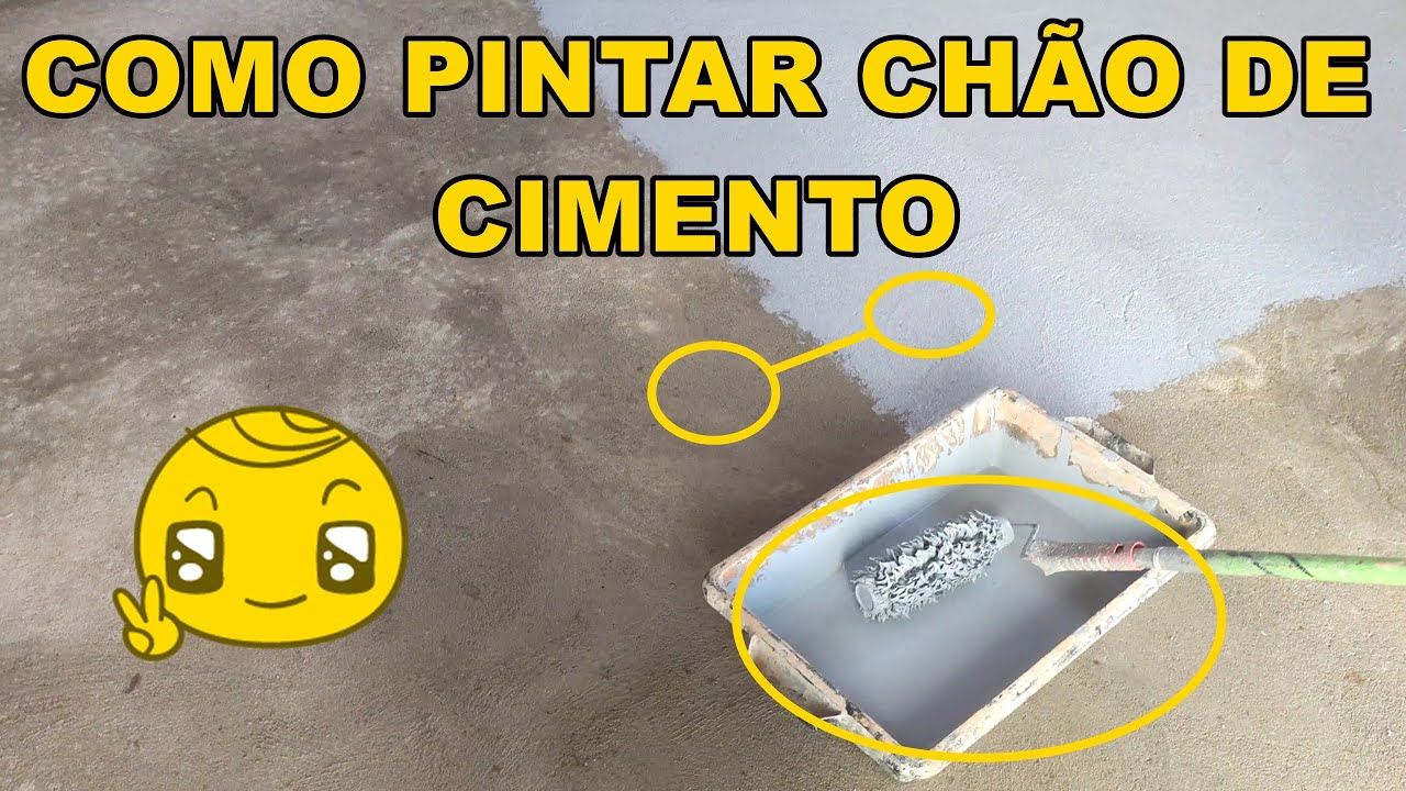 Como Pintar Ch&atilde;o de Cimento #cimento #pintura