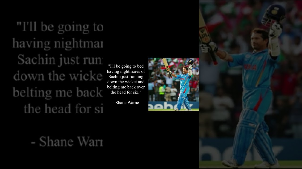 Cricket Legends on Sachin Tendulkar | Epic Quotes | The GOAT | The Legend | The GOD