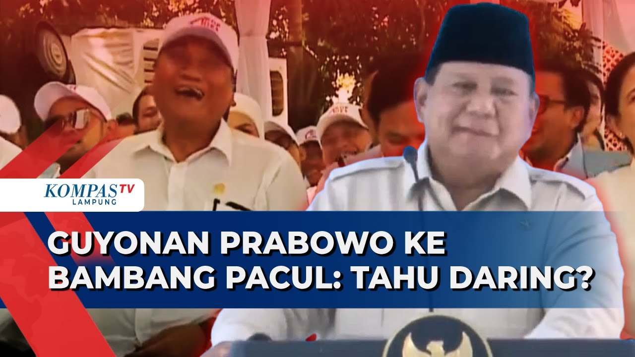 Candaan Prabowo ke Bambang Pacul Cairkan Suasana: Kamu Tahu Istilah Daring?