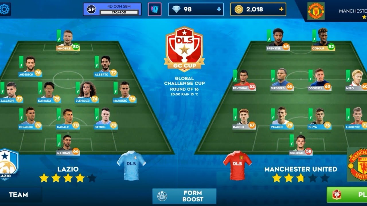 Man U 🆚Lazio/GC Cup Round 16/Dream League Soccer 24gameplay#dls24 #football #fifa