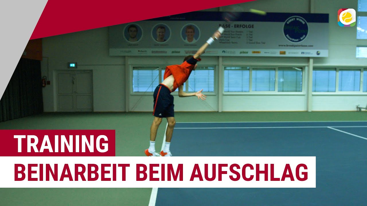 Die Beinarbeit beim Aufschlag | Tennistraining | myTennis
