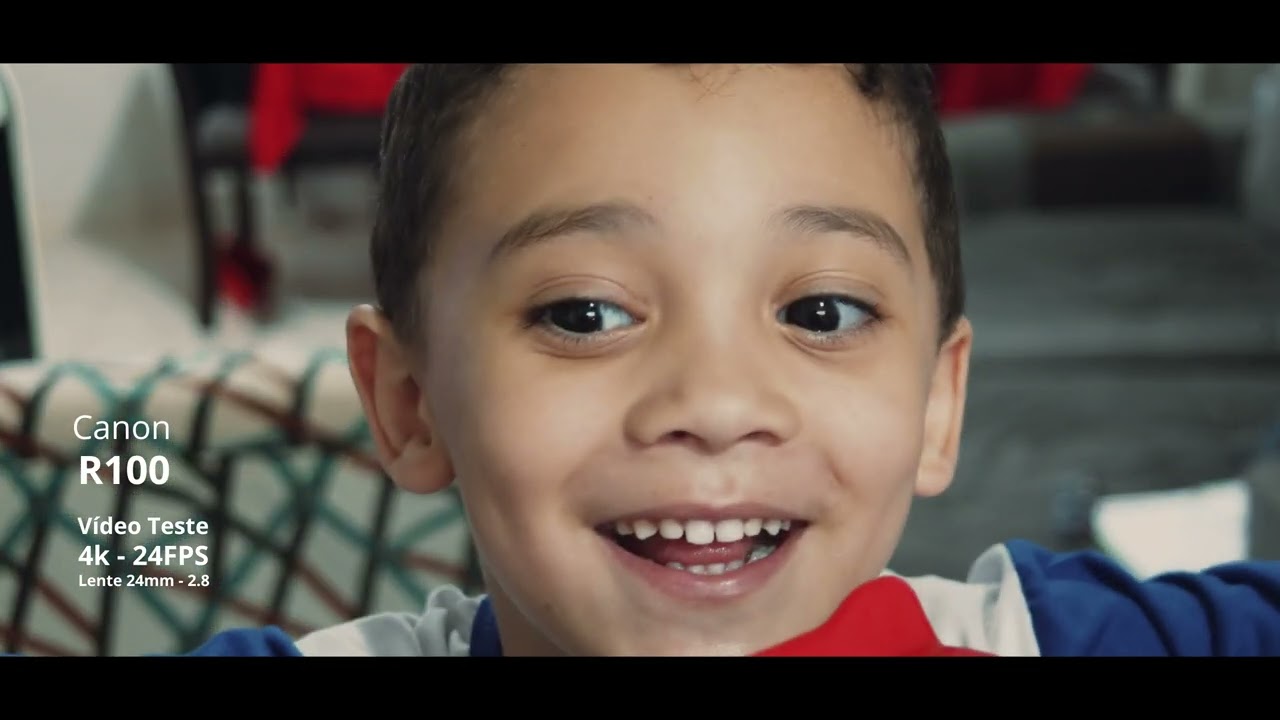 Canon R100 - Video Teste  4K - Lente 24 mm
