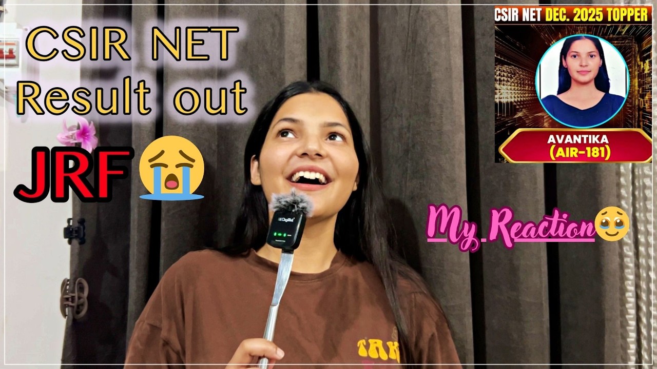From *Self Doubt* to csir net jrf  *qualified*📚| My Real story as  an ASPIRANT🙇&zwj;♀️ #csirnet #result 